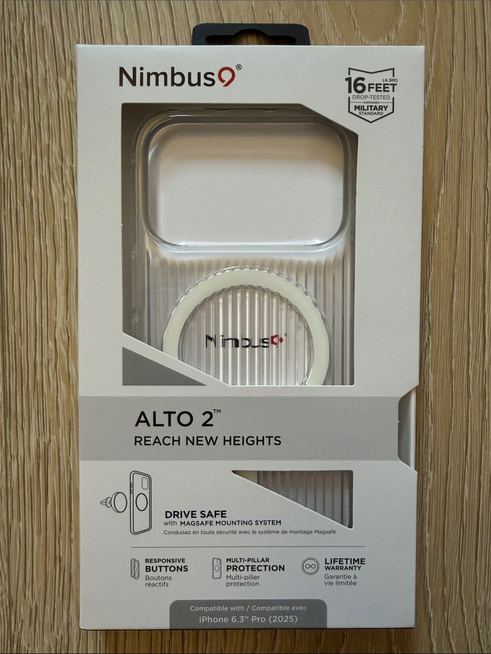 Nimbus9 Alto 2 iPhone 17 Pro MagSafe Case - Clear